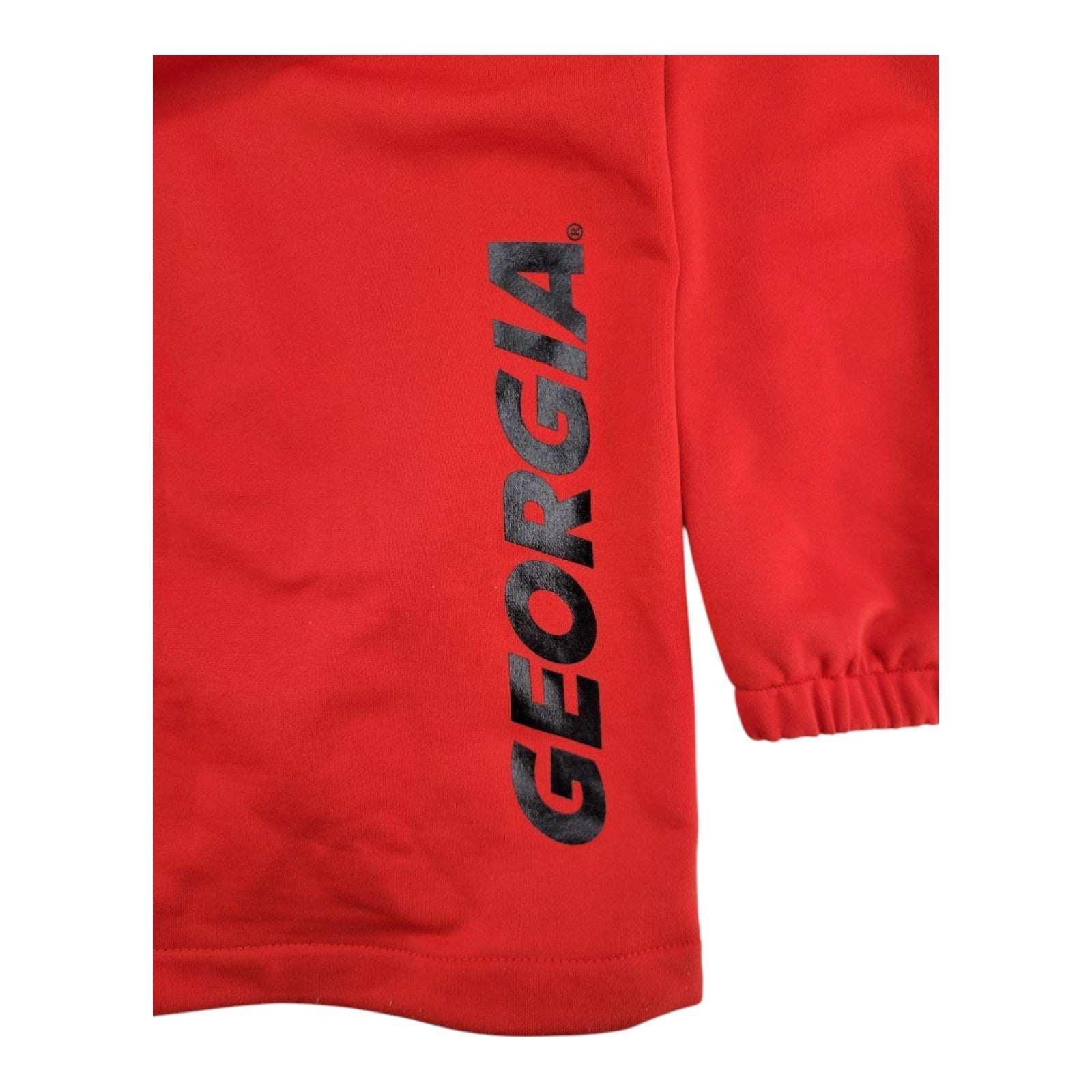 Georgia Bulldogs 1/4 Zip Pullover XL Red Black Zippers Logo Genuine Stuff