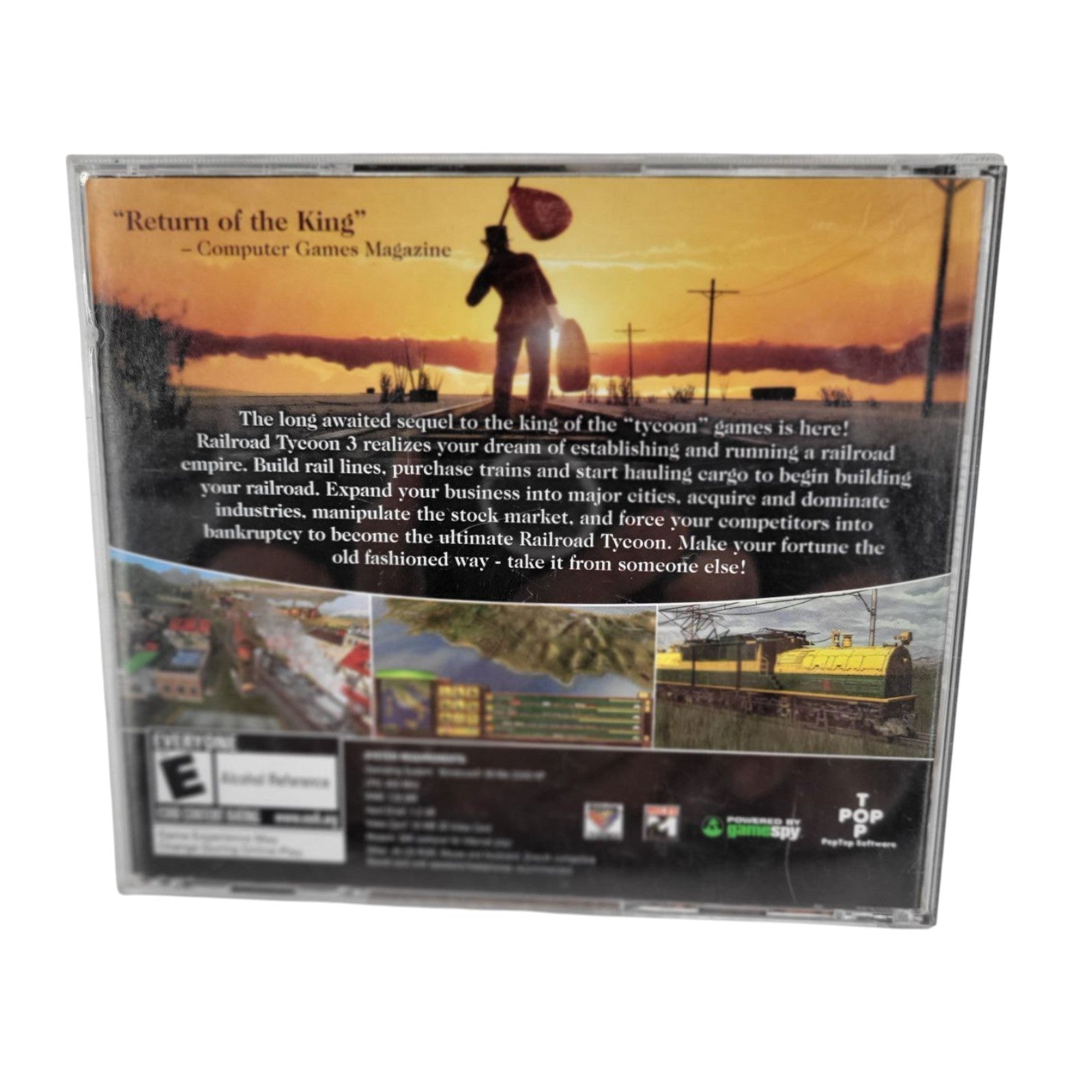 Railroad Tycoon 3 PC CD Rom Game by TopPop Software Windows 98/ME/2000/XP