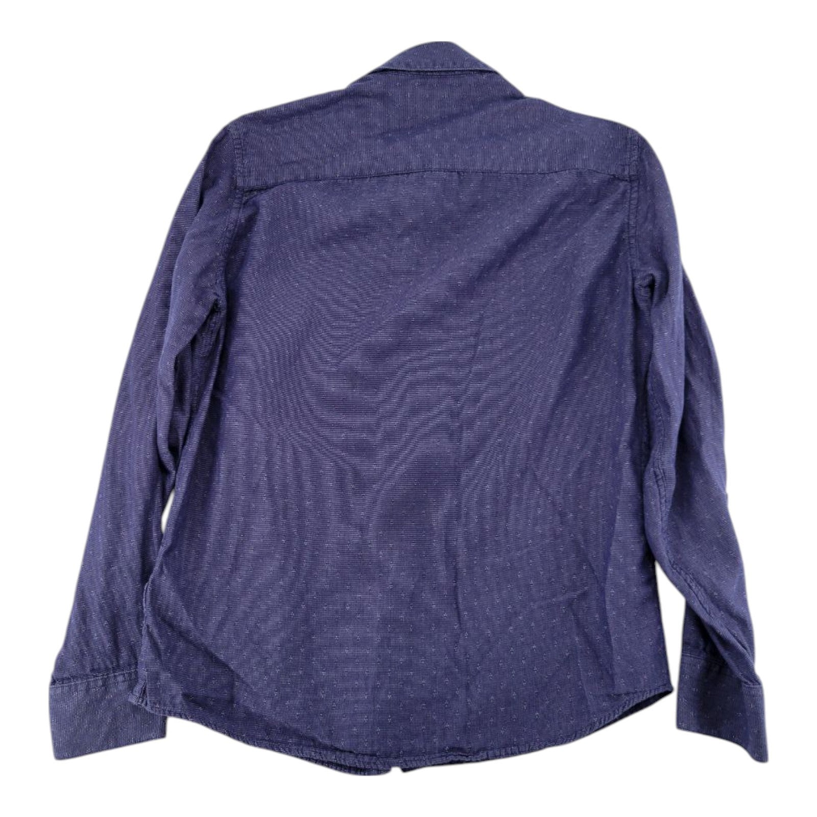 Marc Anthony Luxury Slim Fit Blue Textured Button Down Shirt Long Sleeve Mens S