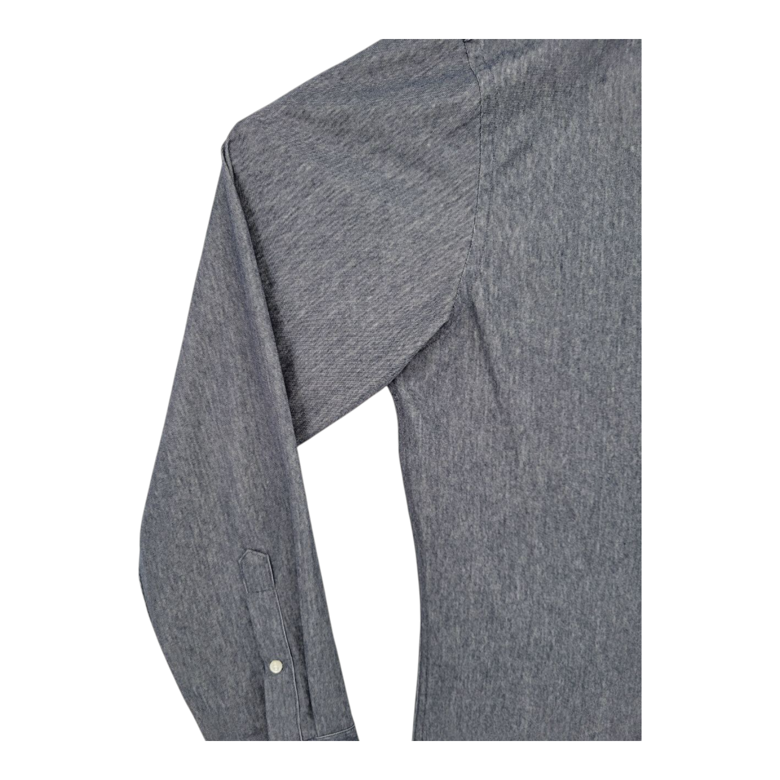 Nordstrom Trim Fit Mens Button Up Shirt Blue Long Sleeve Size 16