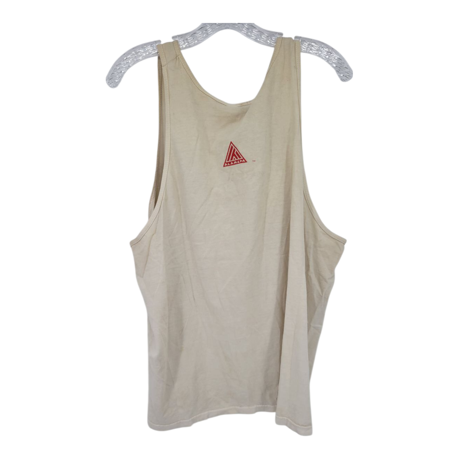 Fruit of the Loom Beige Won’t Move Itself Alambda Gym Muscle Tank Top XL