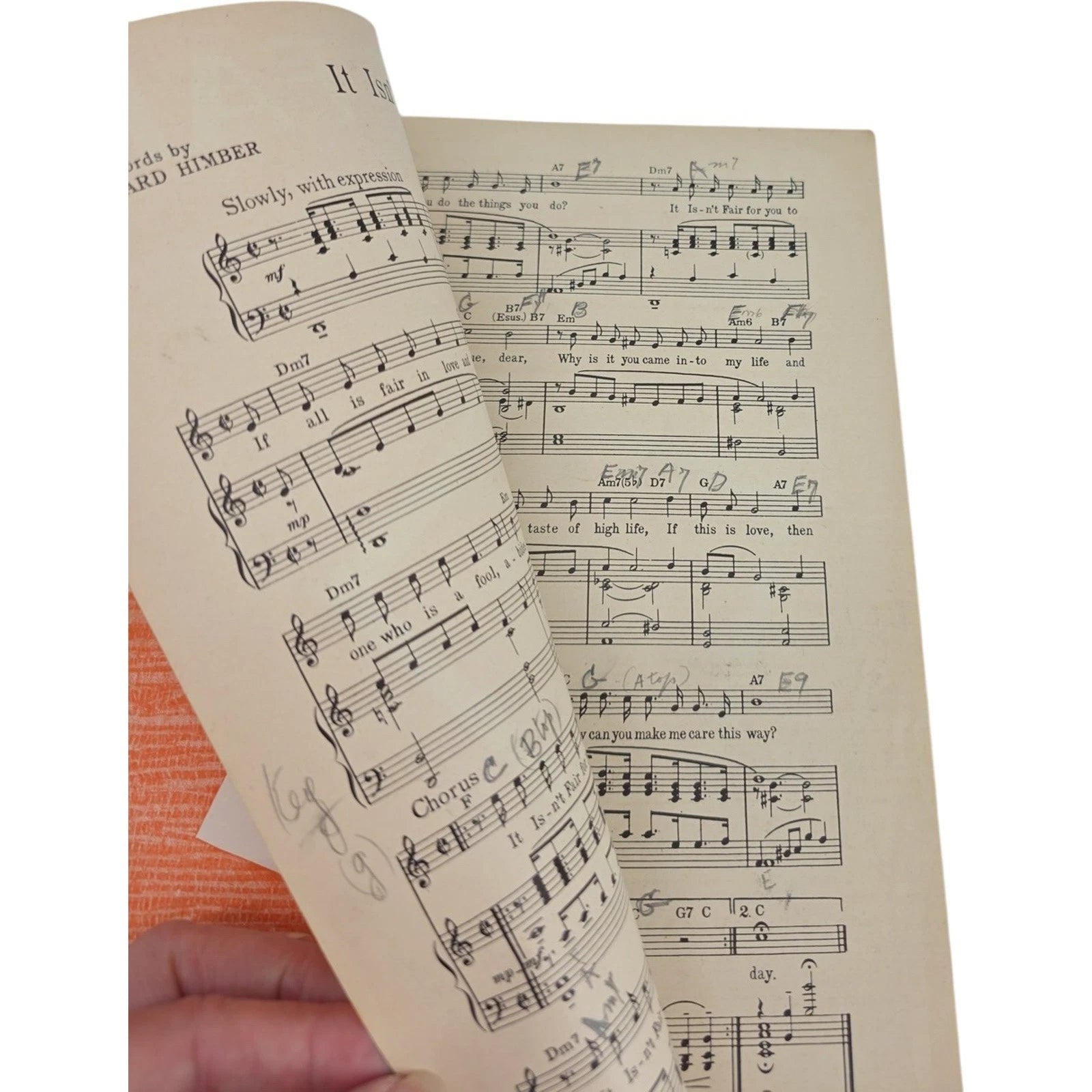 It Isn’t Fair 1933 featured by Richard Himber Vintage Sheet Music