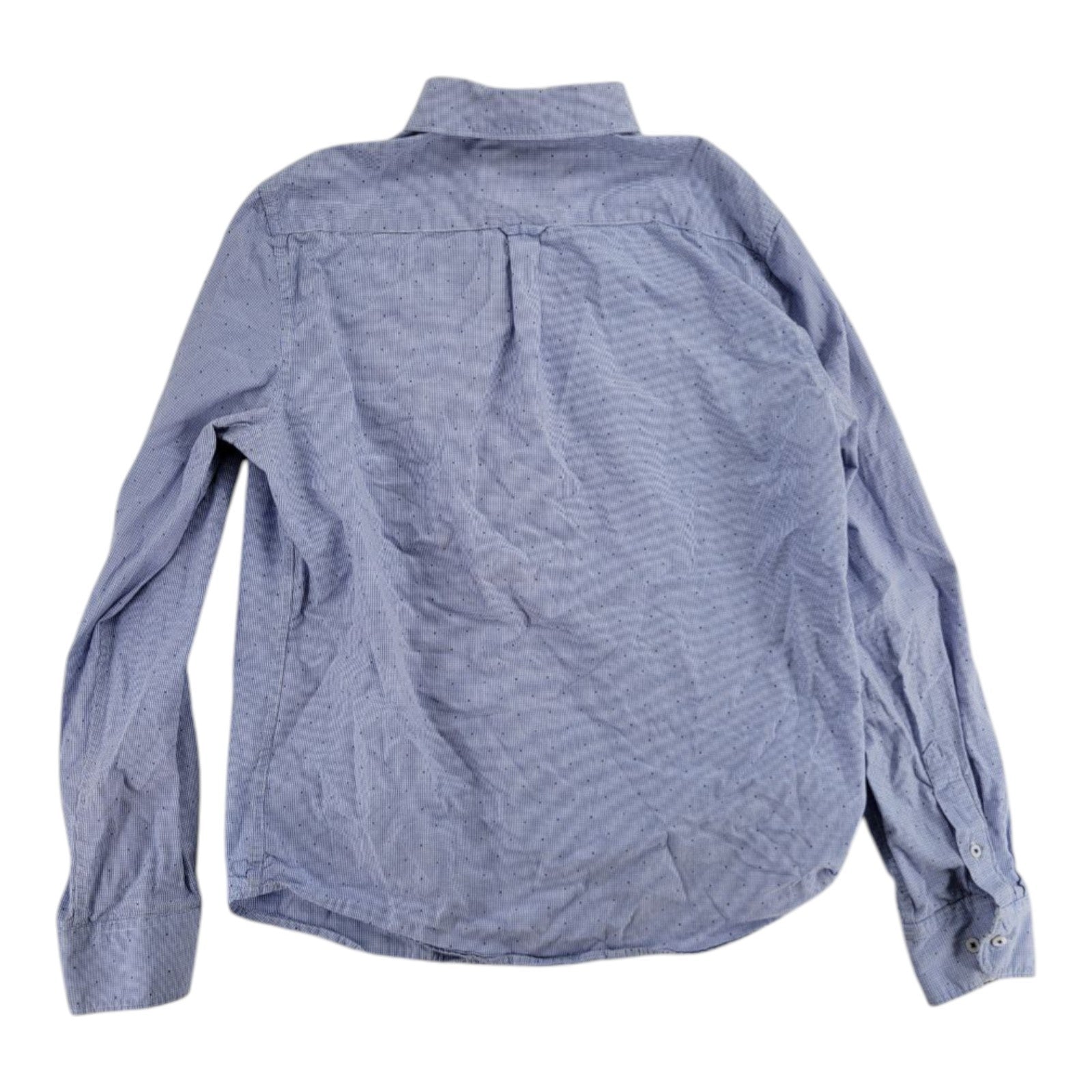 D&F Ricky Singh Men's Blue Checkered Button-Up Shirt Long Sleeve Casual M