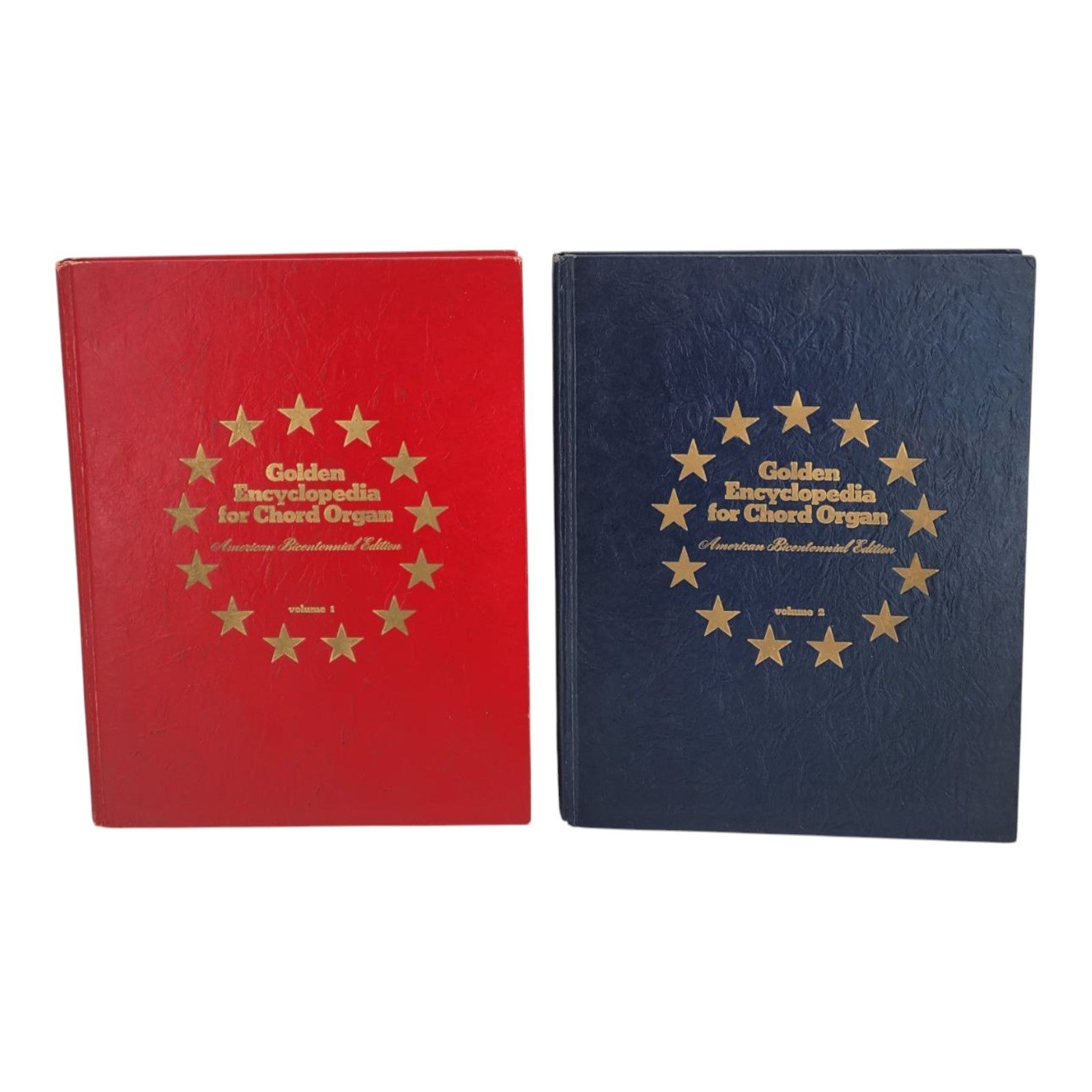 Golden Encyclopedia for Chord Organ Vol 1 & 2 American Bicentennial Edition 1975