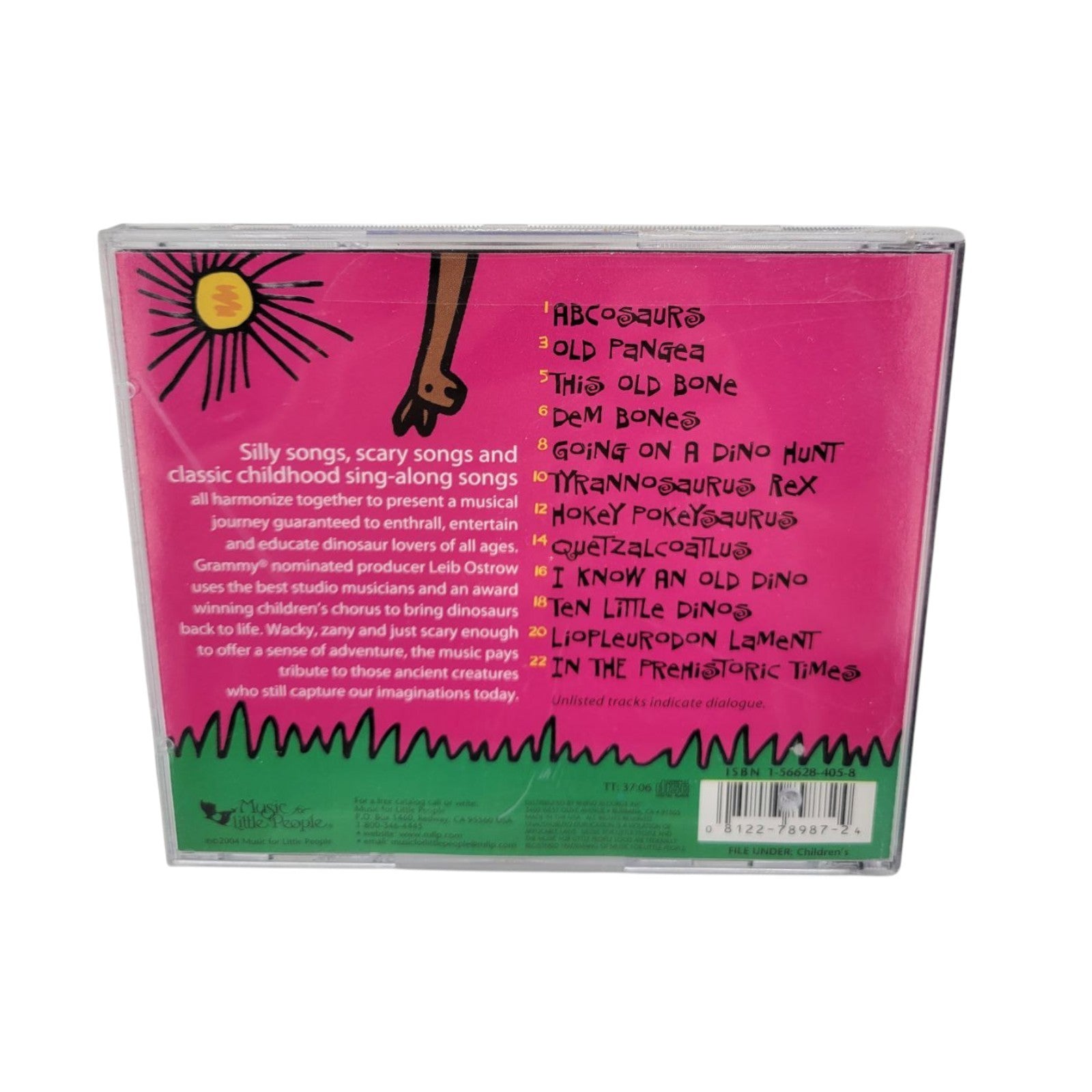 Most Amazing Dinosaur Songs Music CD Kids Educational Sing-Along