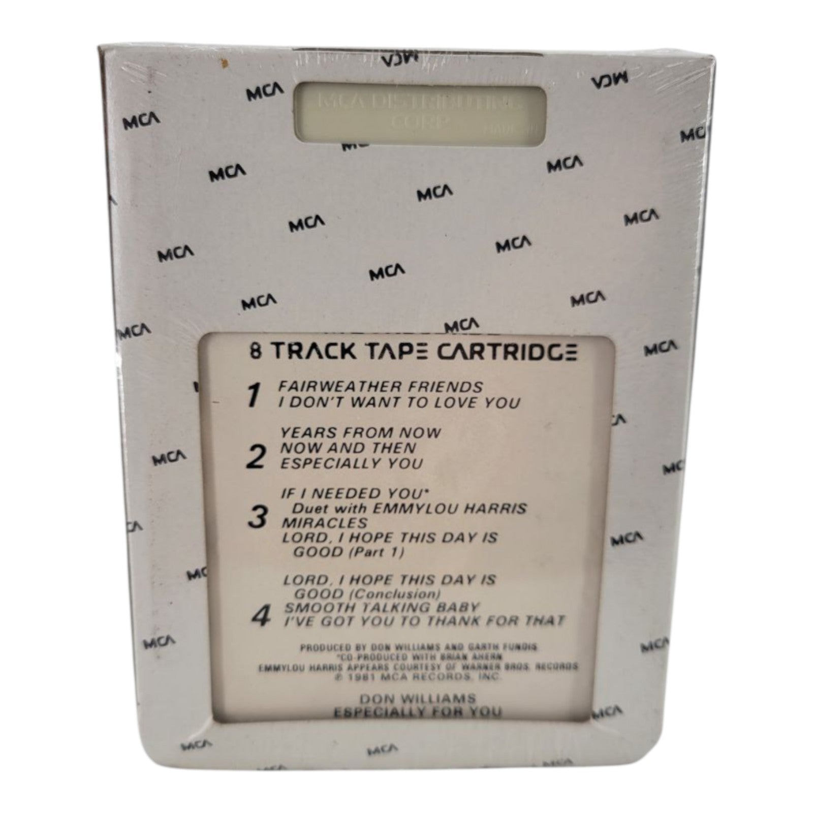 Don Williams Especially For You 8-Track Tape 1981 MCA MCAT-5210 Sealed