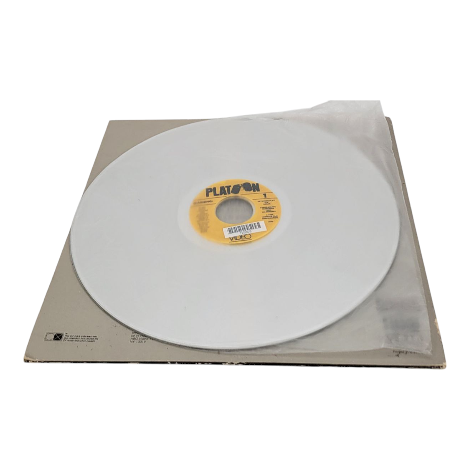 Platoon 1986 Laserdisc HBO Video Charlie Sheen Oliver Stone Willem Dafoe