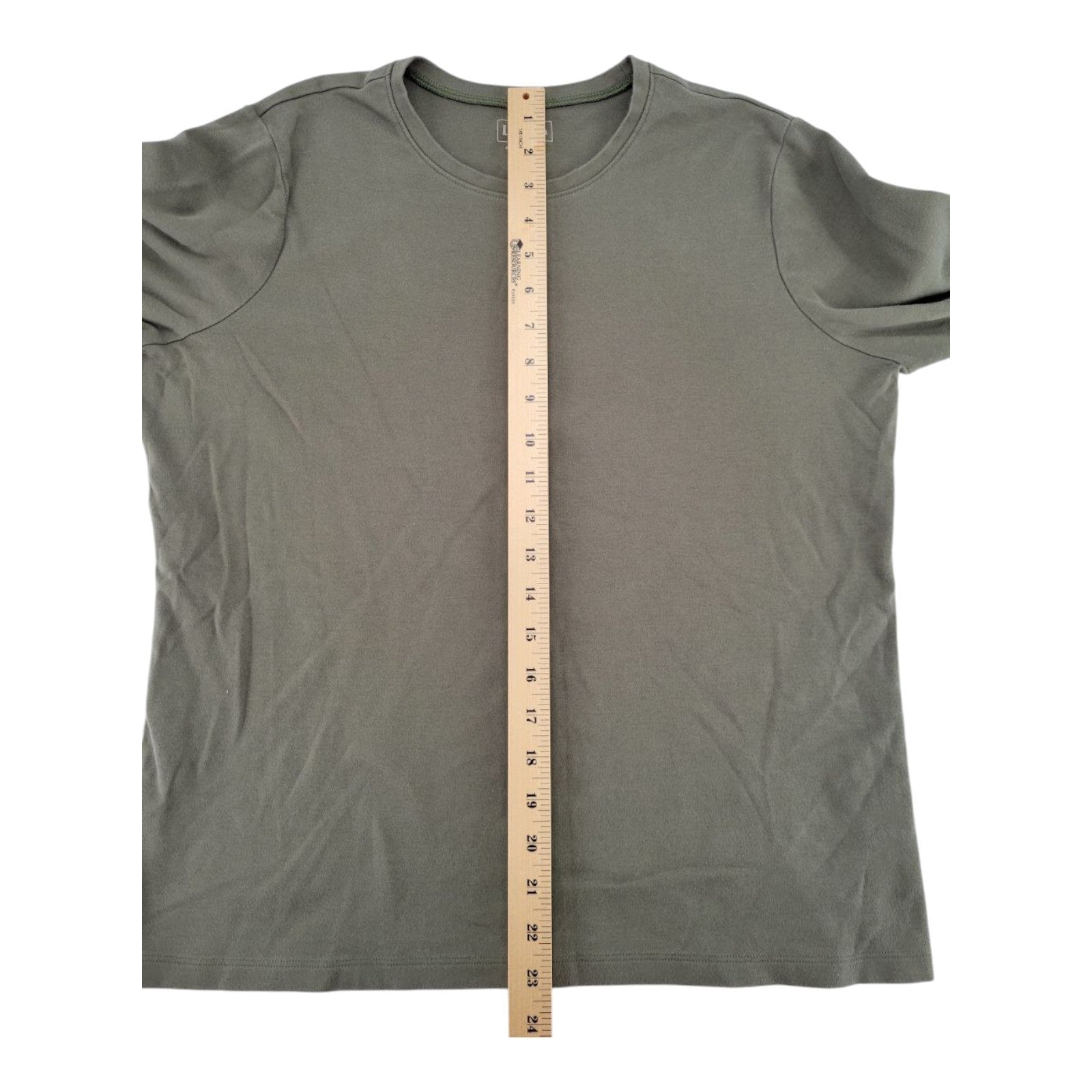 LL Bean Mens Olive Green Long Sleeve T-Shirt Size Large Regular