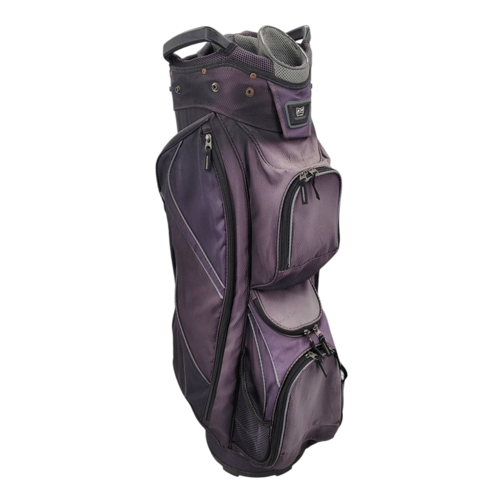 Datrek DG Lite II 15-Way Top Divider Golf Cart Bag With Strap Purple Black