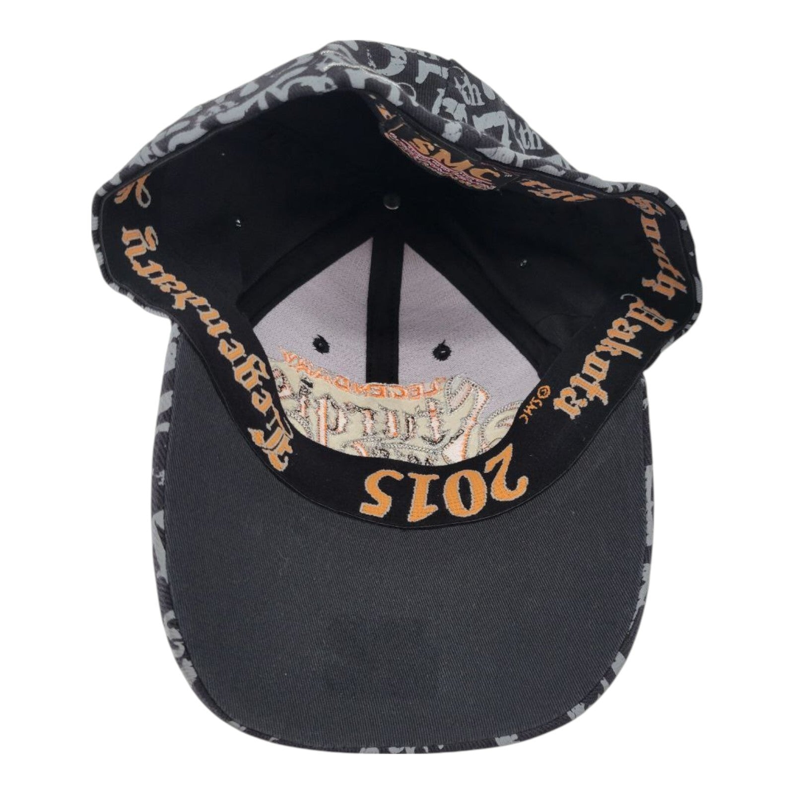 SMC Legendary Sturgis 75th Rally 2015 Black Embroidered Cap South Dakota Hat