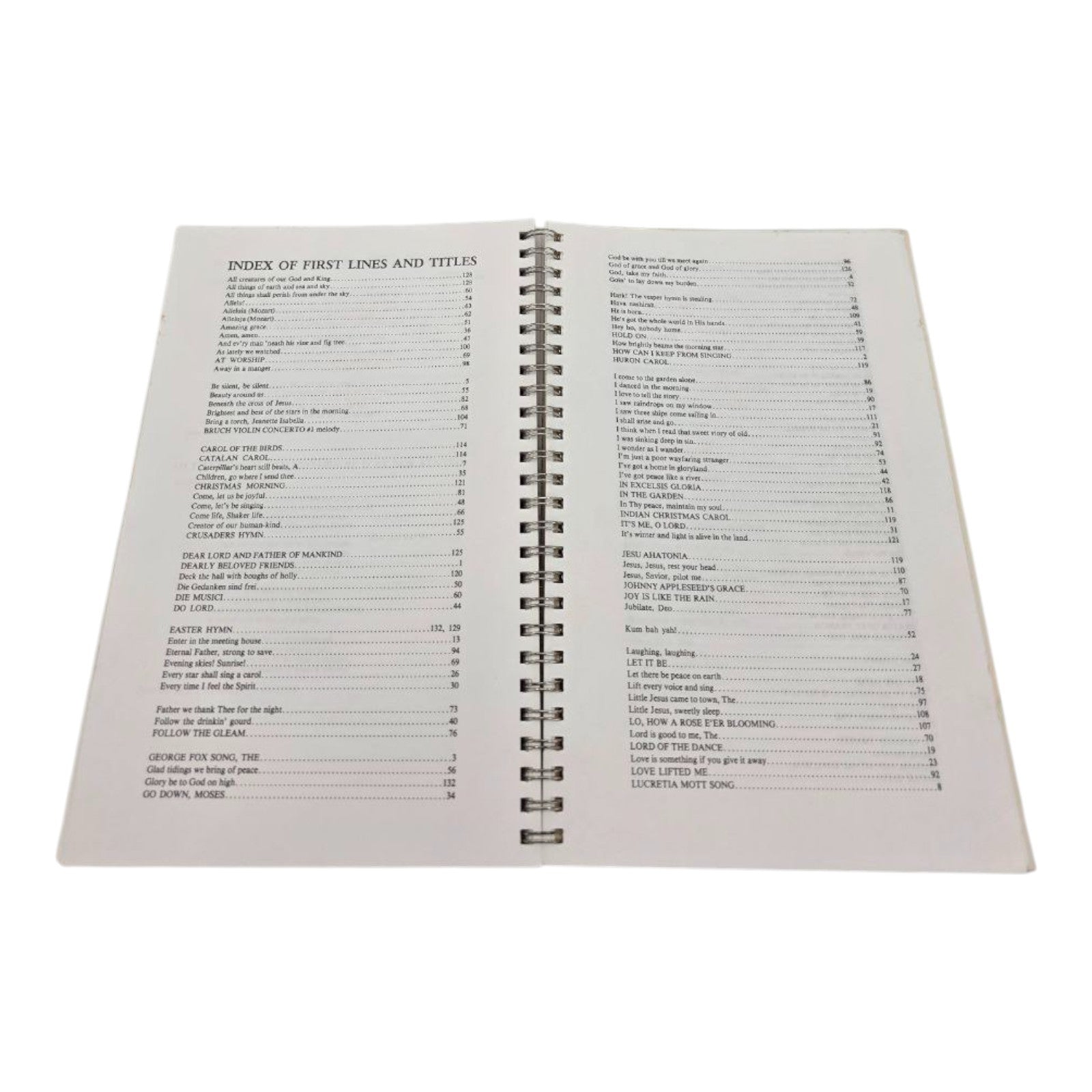 Songs of the Spirit Spiral Bound Hymnal Songbook Vintage Christian Music Book