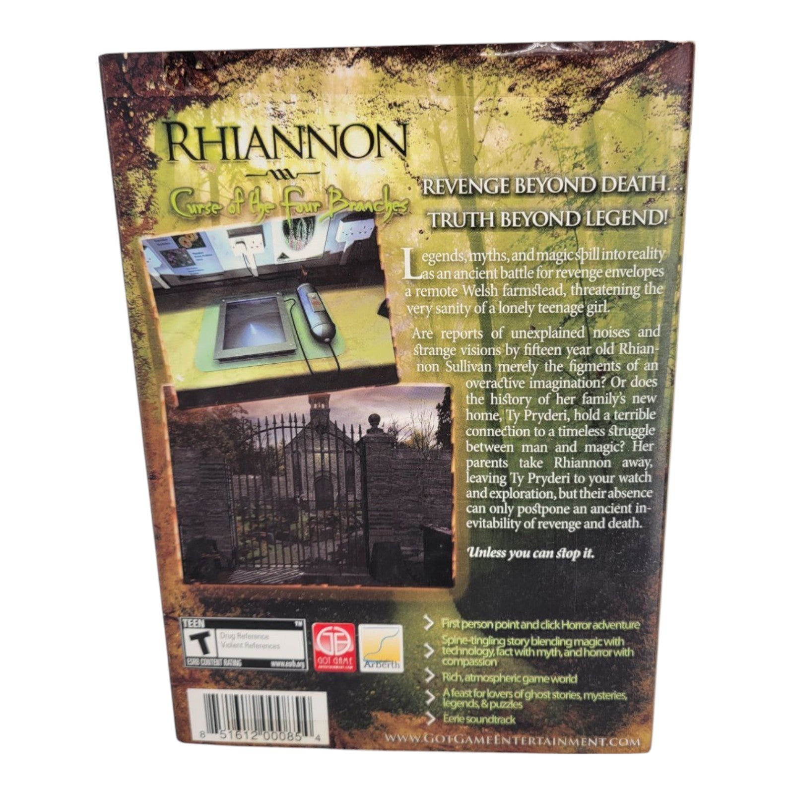 Rhiannon Curse Of The Four Branches PC CD Game 98/SE/ME/2000/XP/Vista 2008