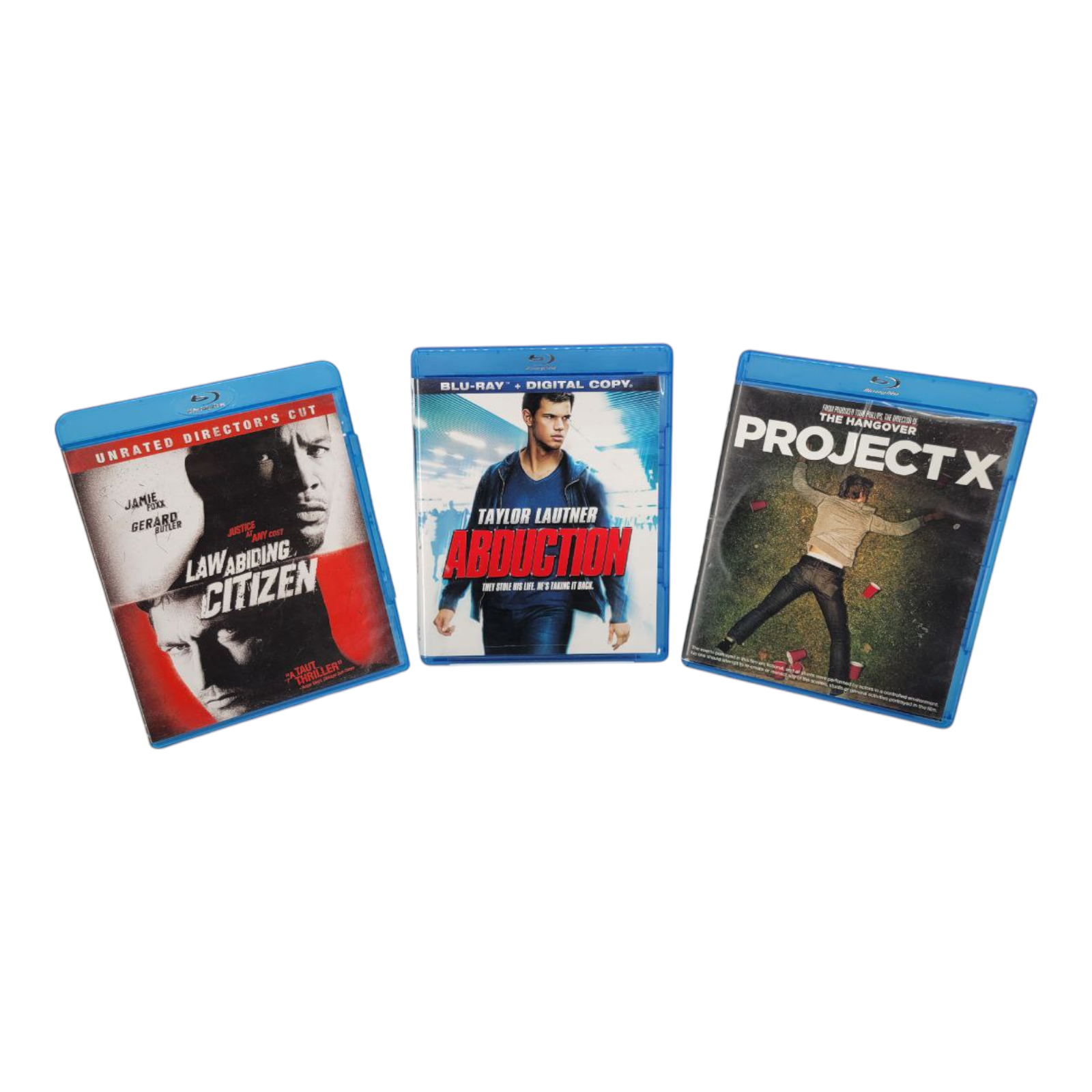 Law Abiding Citizen Abduction and Project X 3 Blu Ray Bundle