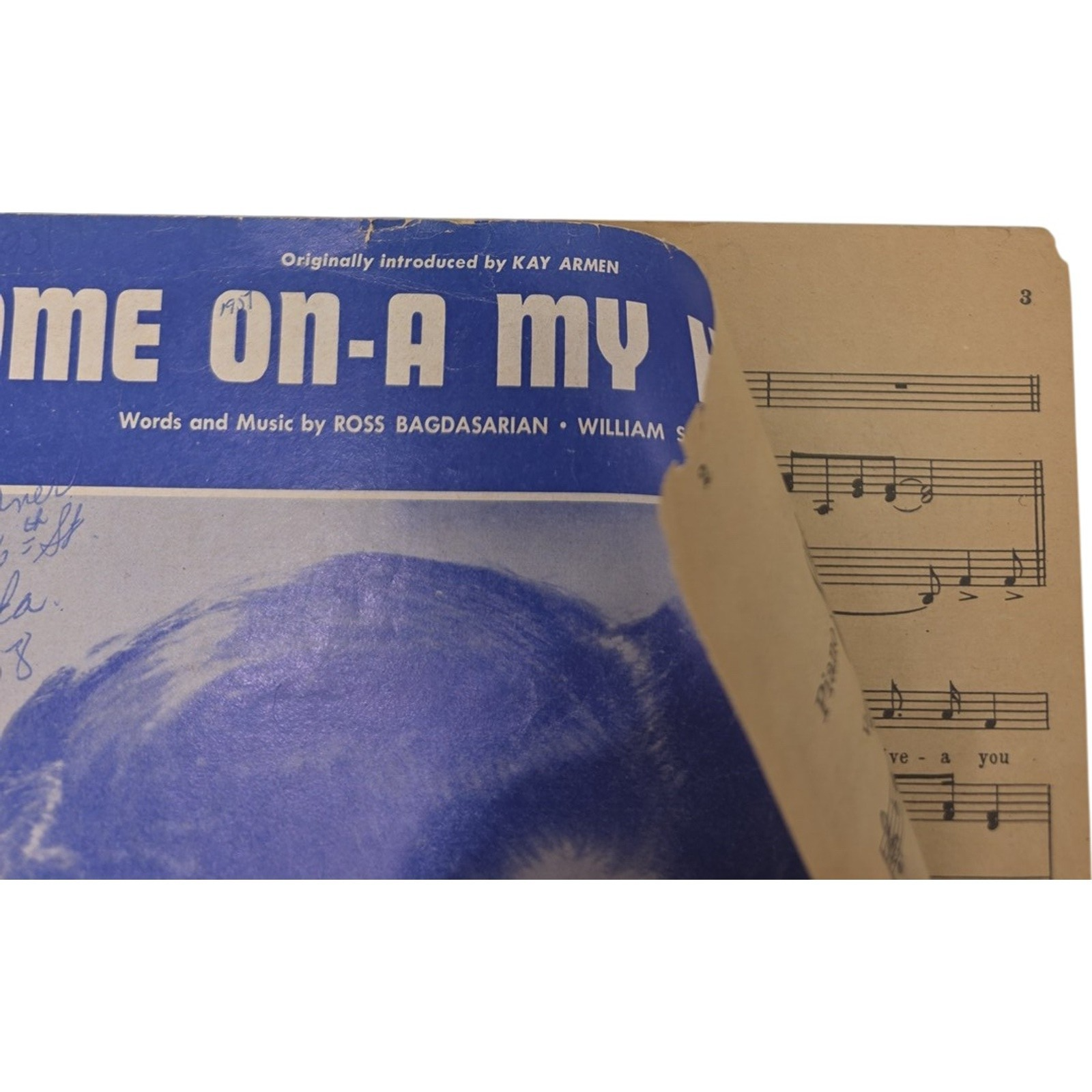 Come On-A My House Ross Bagdasarian & William Saroyan Sheet Music 1951
