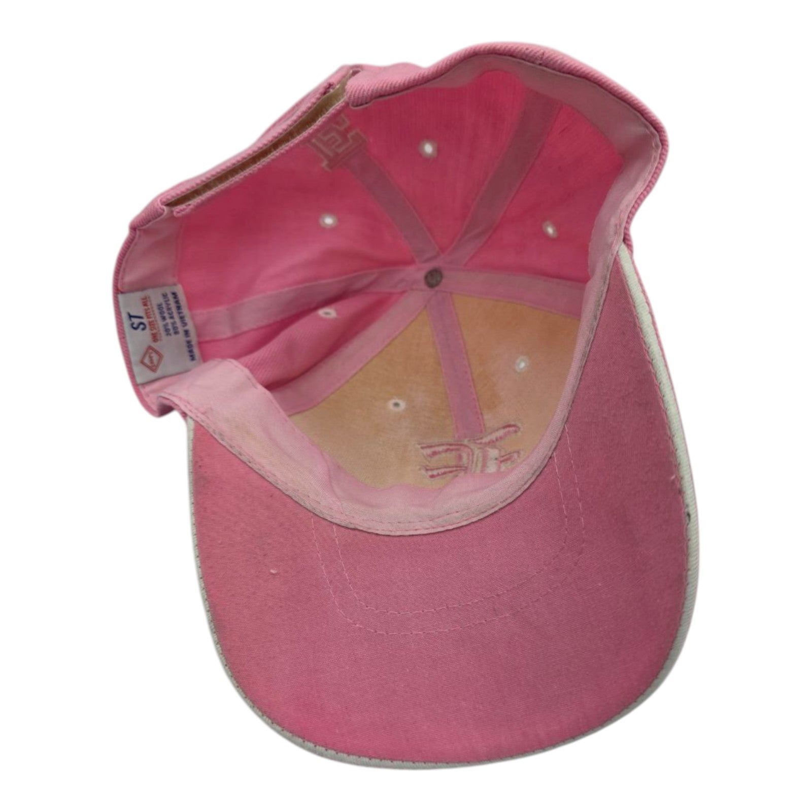 Sam's ST Pink Baseball Cap Embroidered E Logo Adjustable Strapback One Size