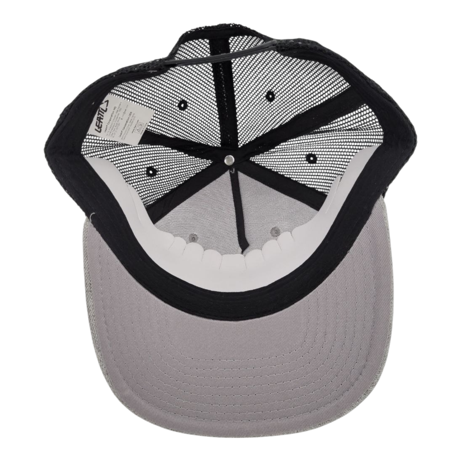 Leatt Gray Black Trucker Hat Mesh Snapback Adjustable Since 2004 RN 129018