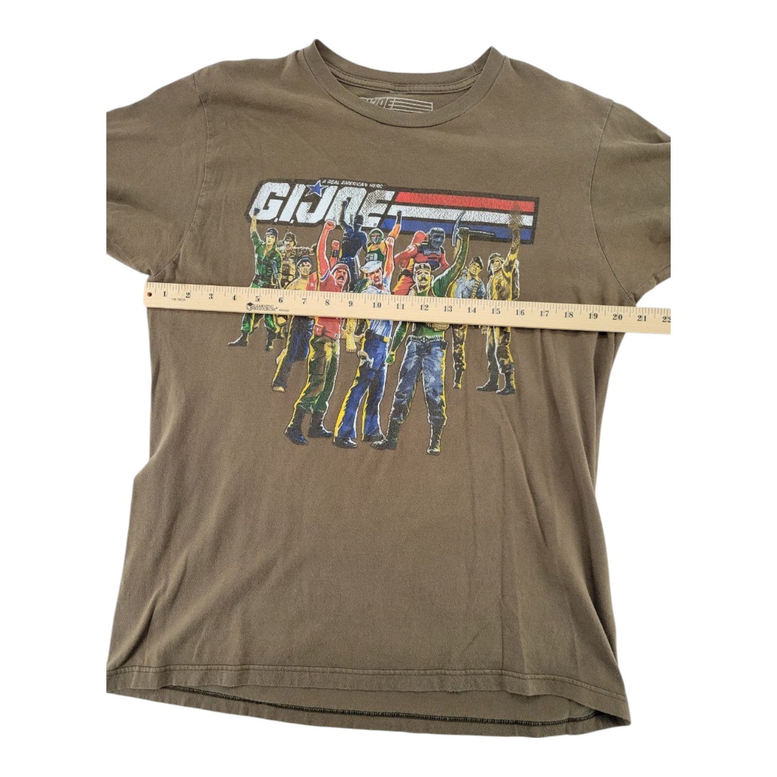GI Joe 2009 A Real American Hero T-Shirt Support Troops Brown Hasbro L