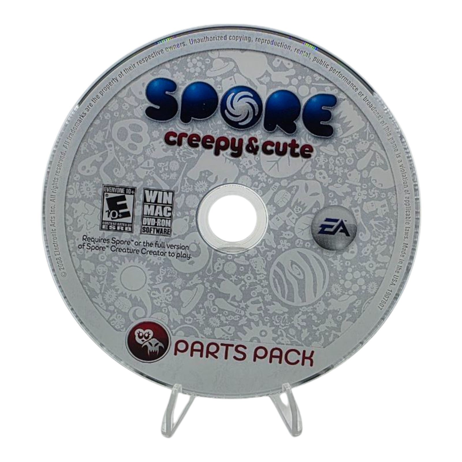 Spore Creepy & Cute Parts Pack PC Mac DVD-ROM EA 2008 Expansion CIB Complete