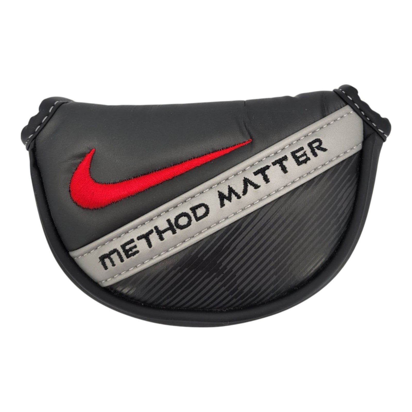 Nike Method Matter Mallet Putter Golf Club Headcover Black Red Swoosh