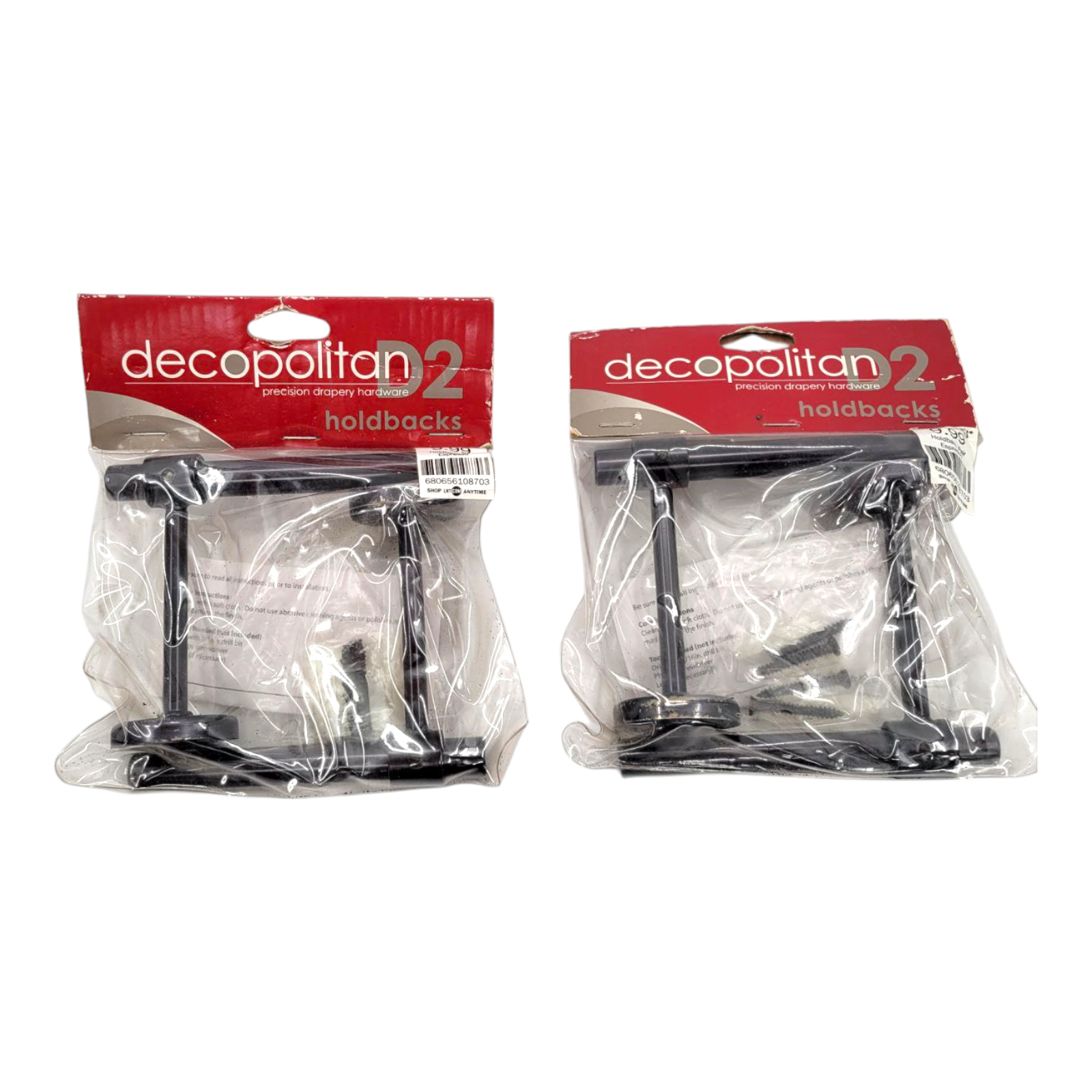 Decopolitan Precsion Drapware D2 Espresso Drapery Holdbacks Bundle
