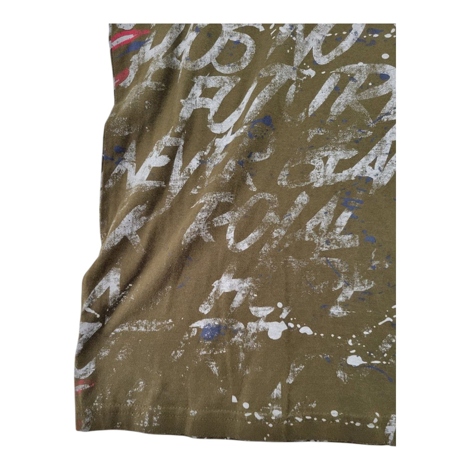 Punk Royal Olive Graphic Streetwear T-Shirt All Over Print XL