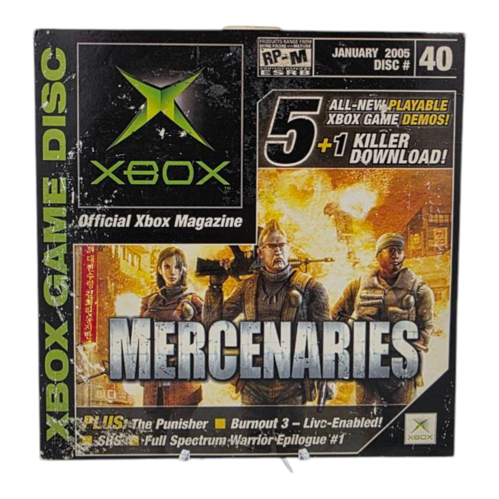 Official Xbox Magazine Demo Disc #40 2005 Mercenaries Cover Xbox Game Demo