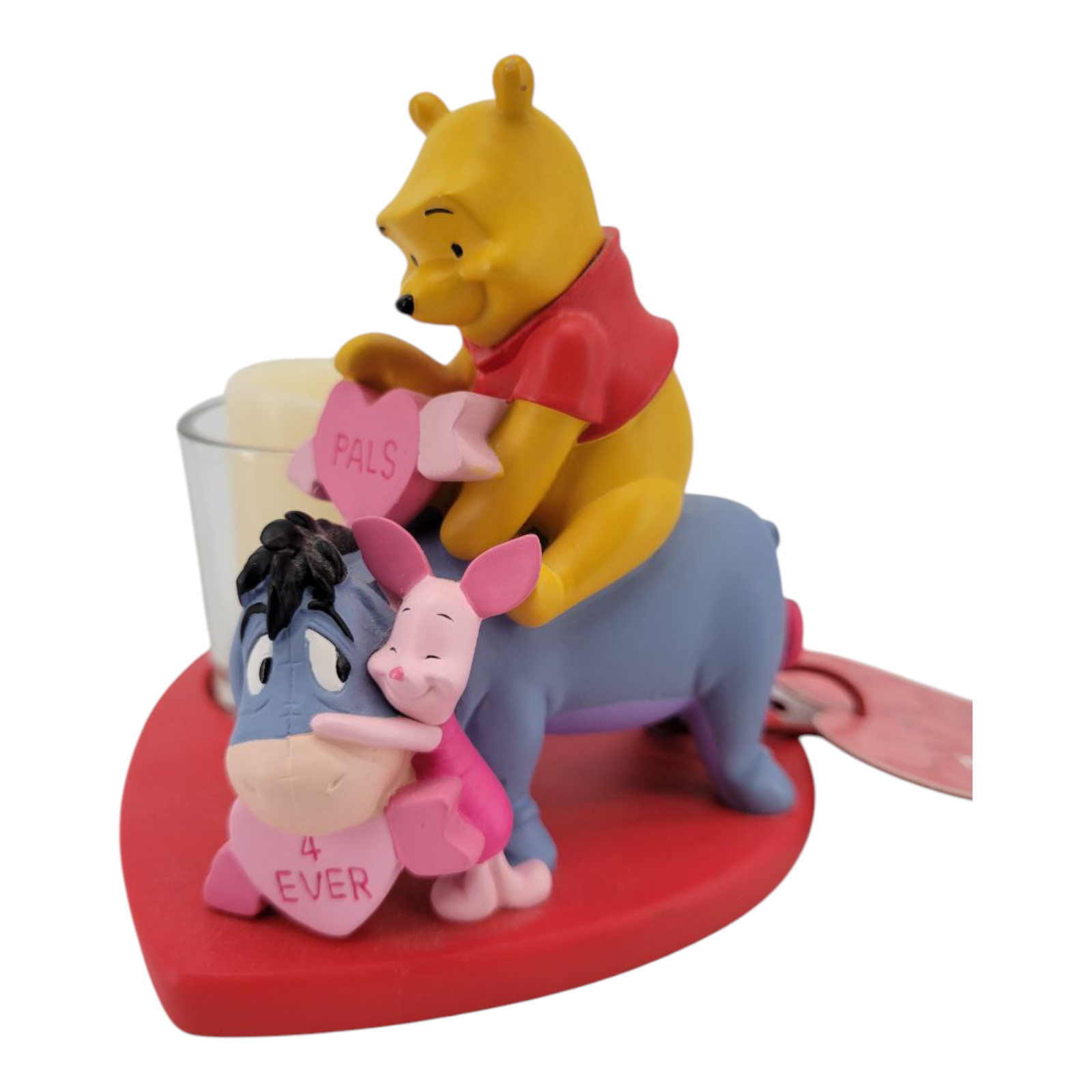 Disney Winnie the Pooh Valentine Heart Candle Holder Pals 4 Ever