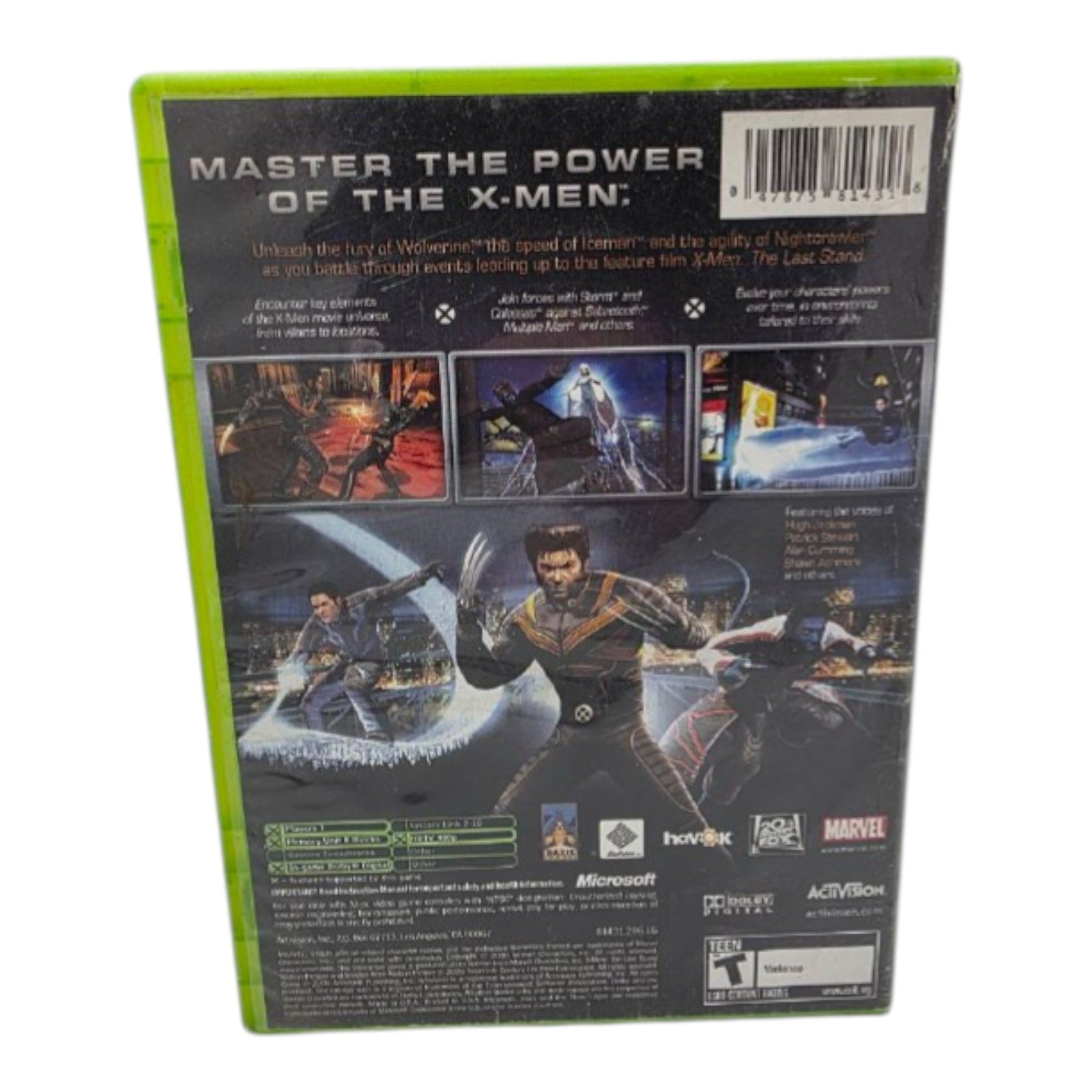Microsoft Xbox X-Men The Official Game Complete with Manual Tested Marvel