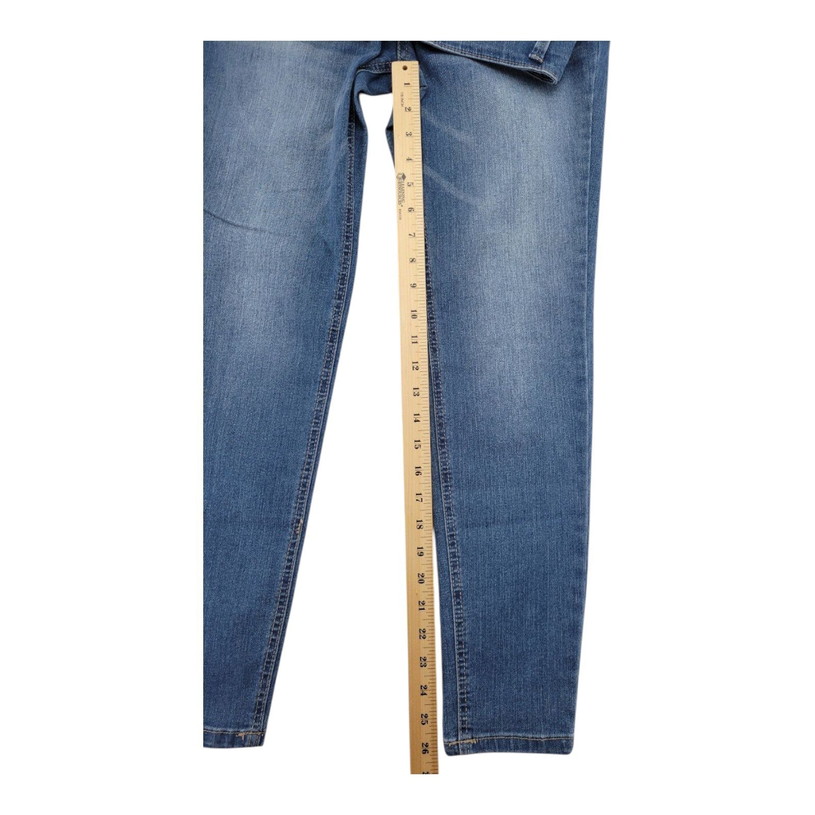 D. Jeans Women's Skinny Jeans Size 6 Blue Stretch High Rise 3-Button