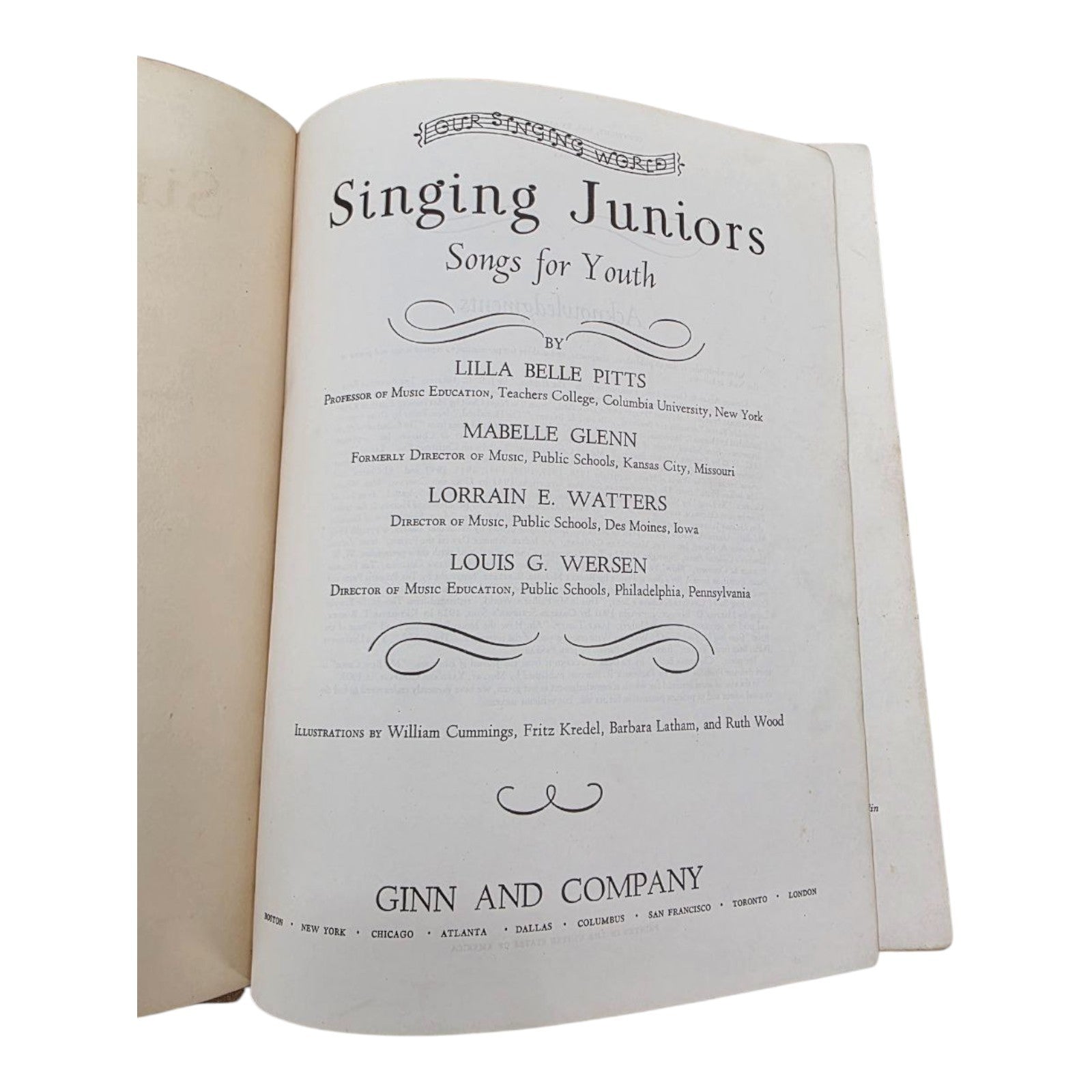 Singing Juniors Songs for Youth Ginn and Company Vintage Music Book