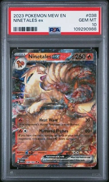 Ninetales ex 038/165 Sv Scarlet & Violet 151 Holo PSA 10