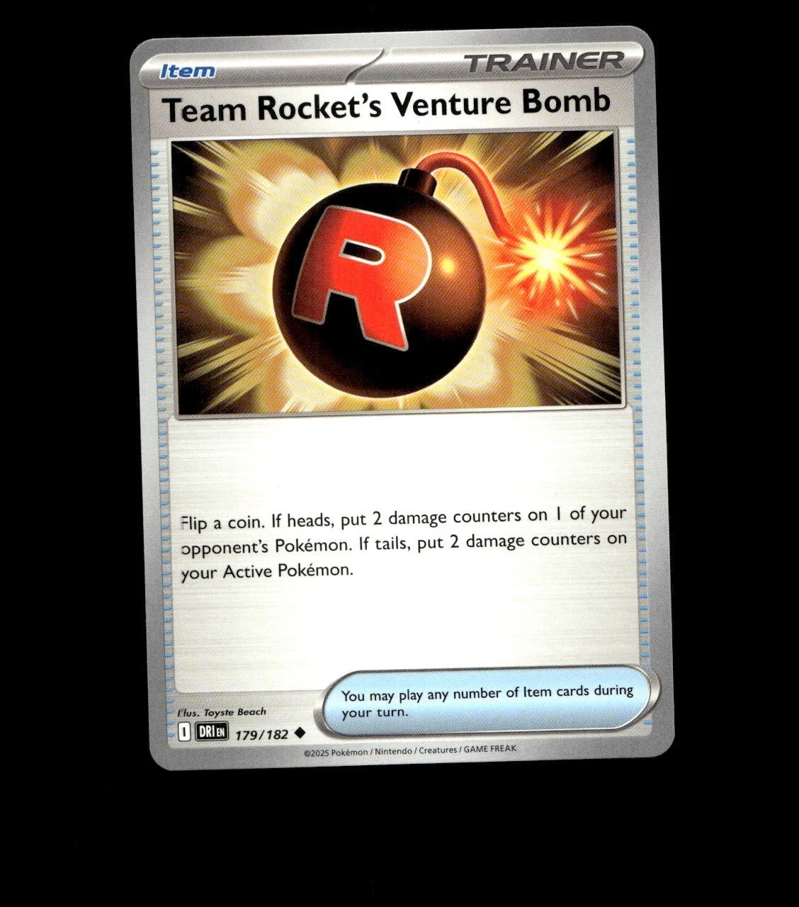 Team Rocket’s Venture Bomb – 179/182 – Destined Rivals – Non Holo Near Mint TCG