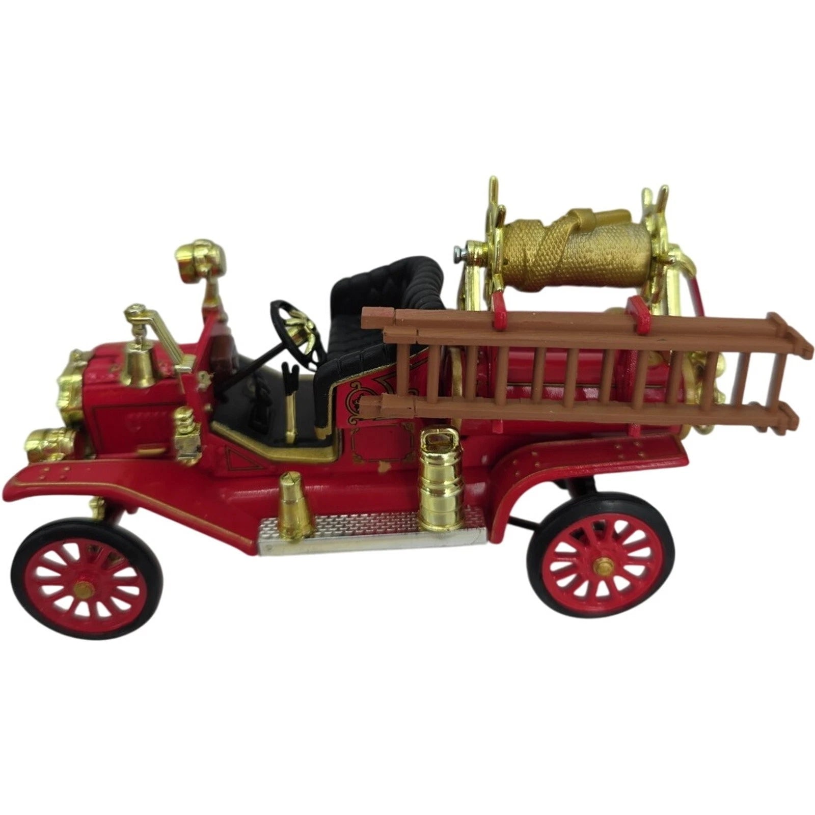 1914 Ford Model T Fire Engine National Motor Car Toy Fire Fighter Die Cast