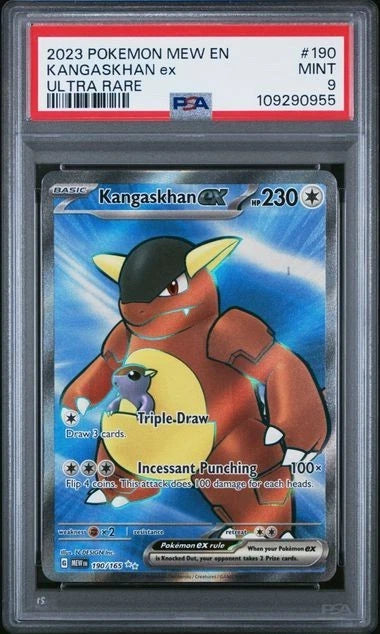 Kangaskhan ex 190/165 Ultra Rare PSA 9 MINT Scarlet & Violet 151 MEW EN Holo