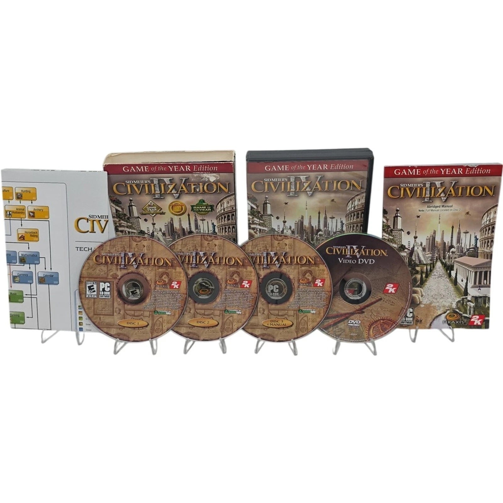 Sid Meier’s Civilization IV 2005 PC CD ROM Game Complete Tech Tree Included