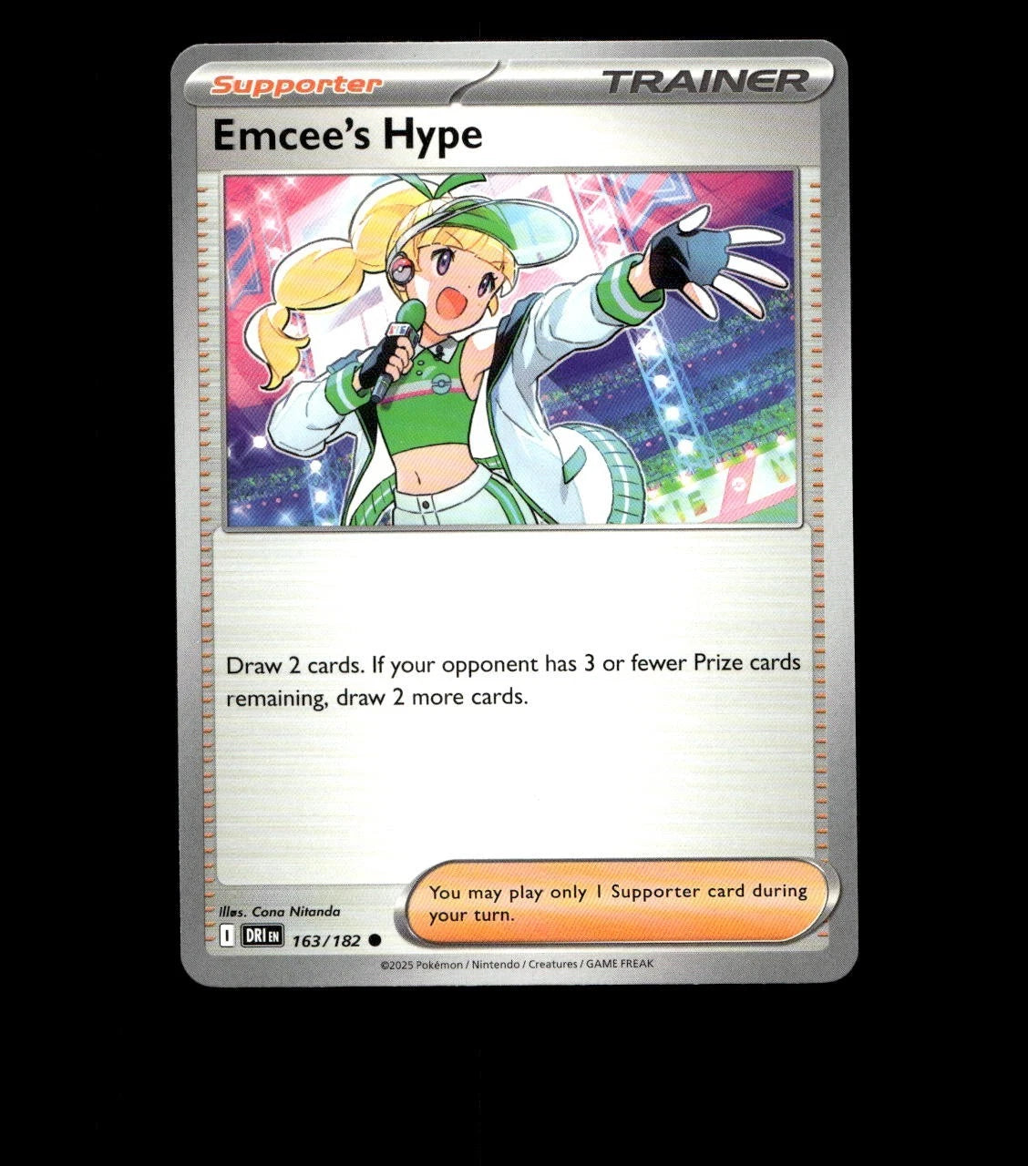Emcee’s Hype – 163/182 – Destined Rivals – Non Holo Near Mint Pokemon Card TCG