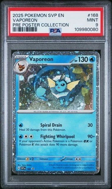 POKEMON FLAREON VAPOREON JOLTEON BLACK STAR PROMO COSMOS HOLO Sequential PSA 9