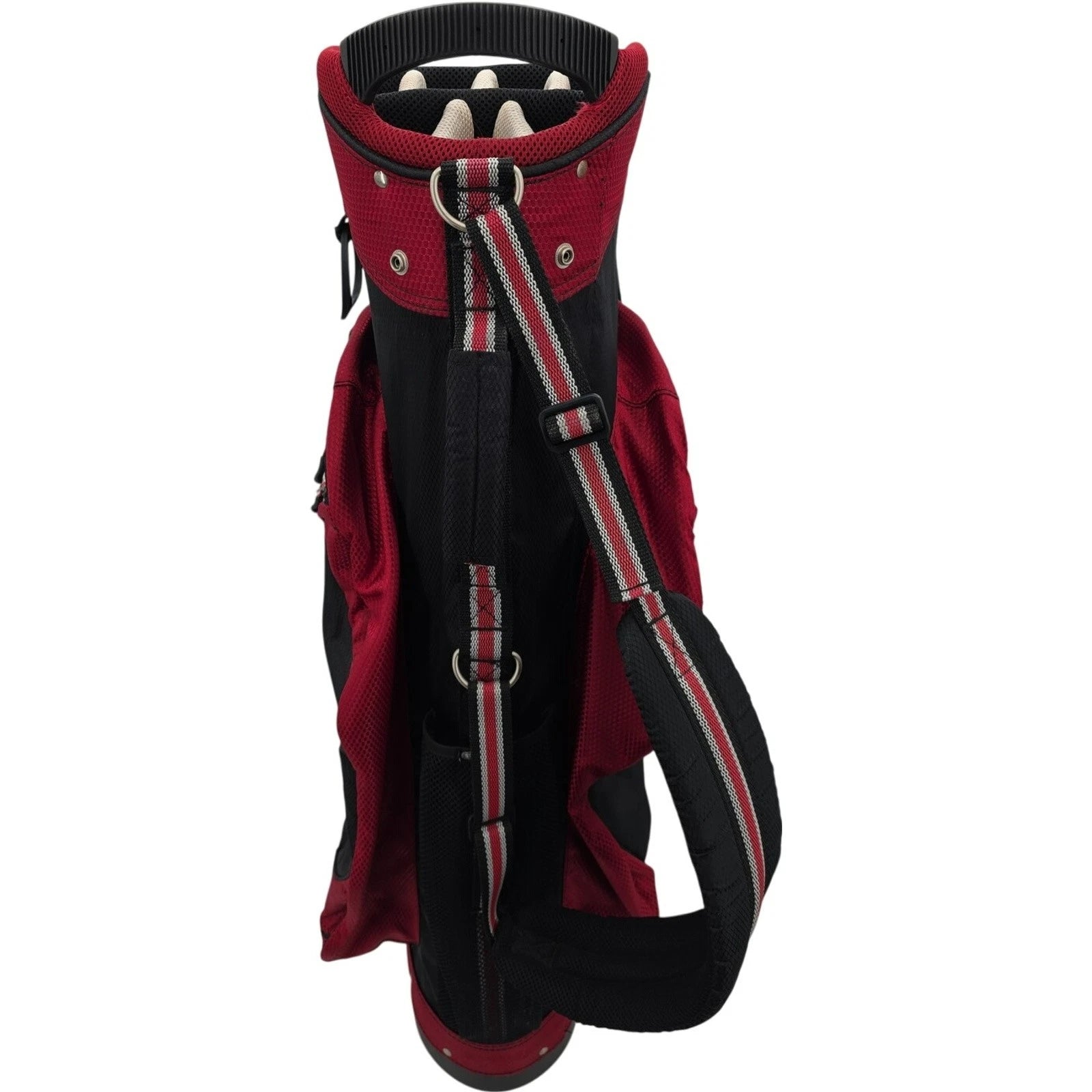 Sun Mountain 14 Divider Red Black Nylon Golf Club Bag With Carry Strap No Cover