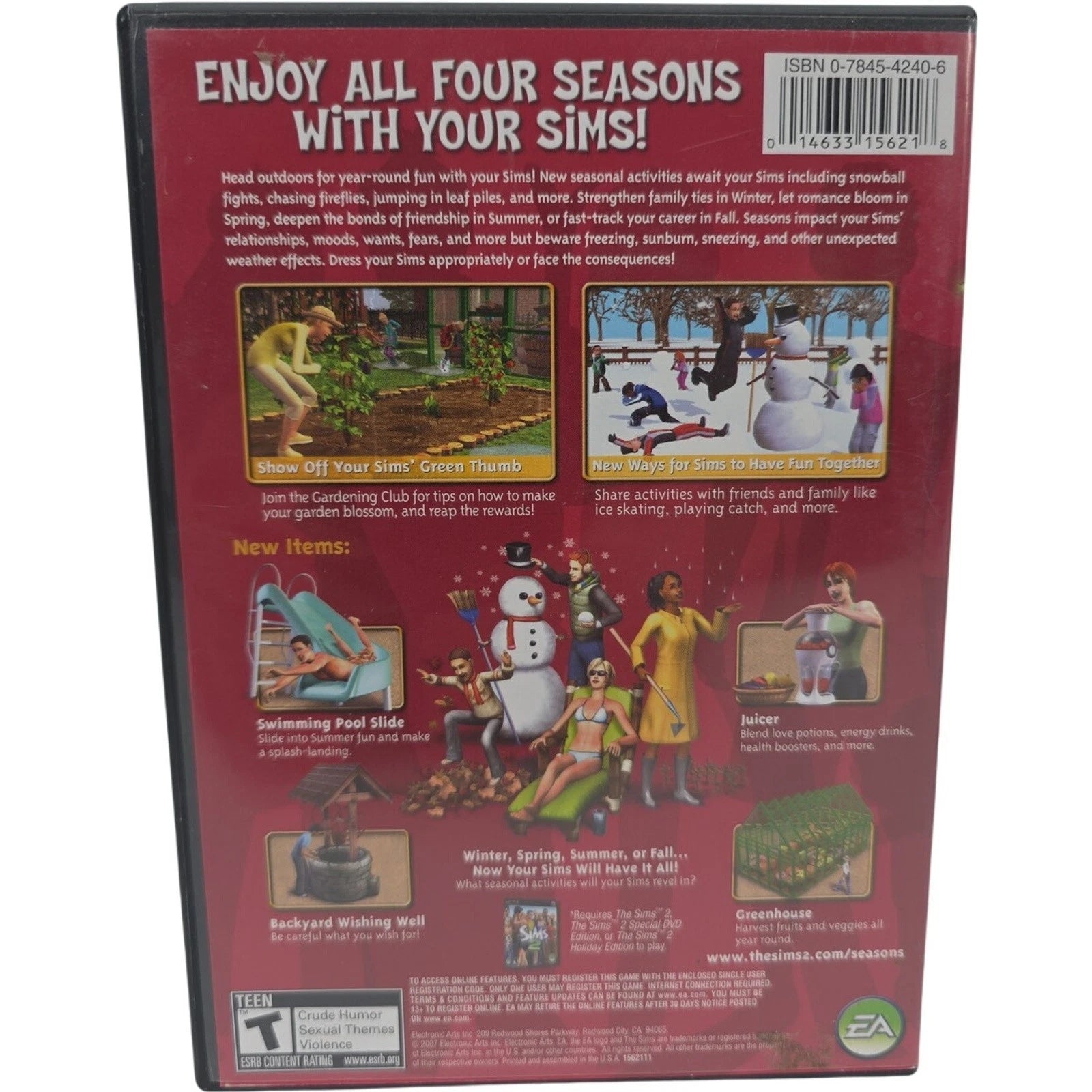 The Sims 2 Seasons Expansion Pack PC CD ROM 2007