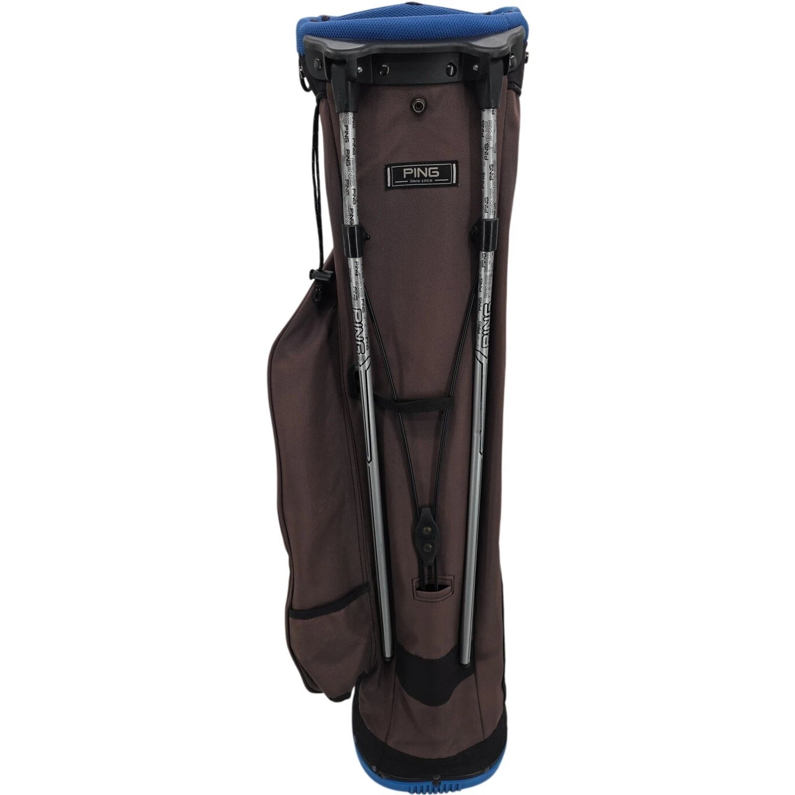 PING Stand Golf Bag Carry Dual Strap Brown Black Blue Lightweight 4-Way Top