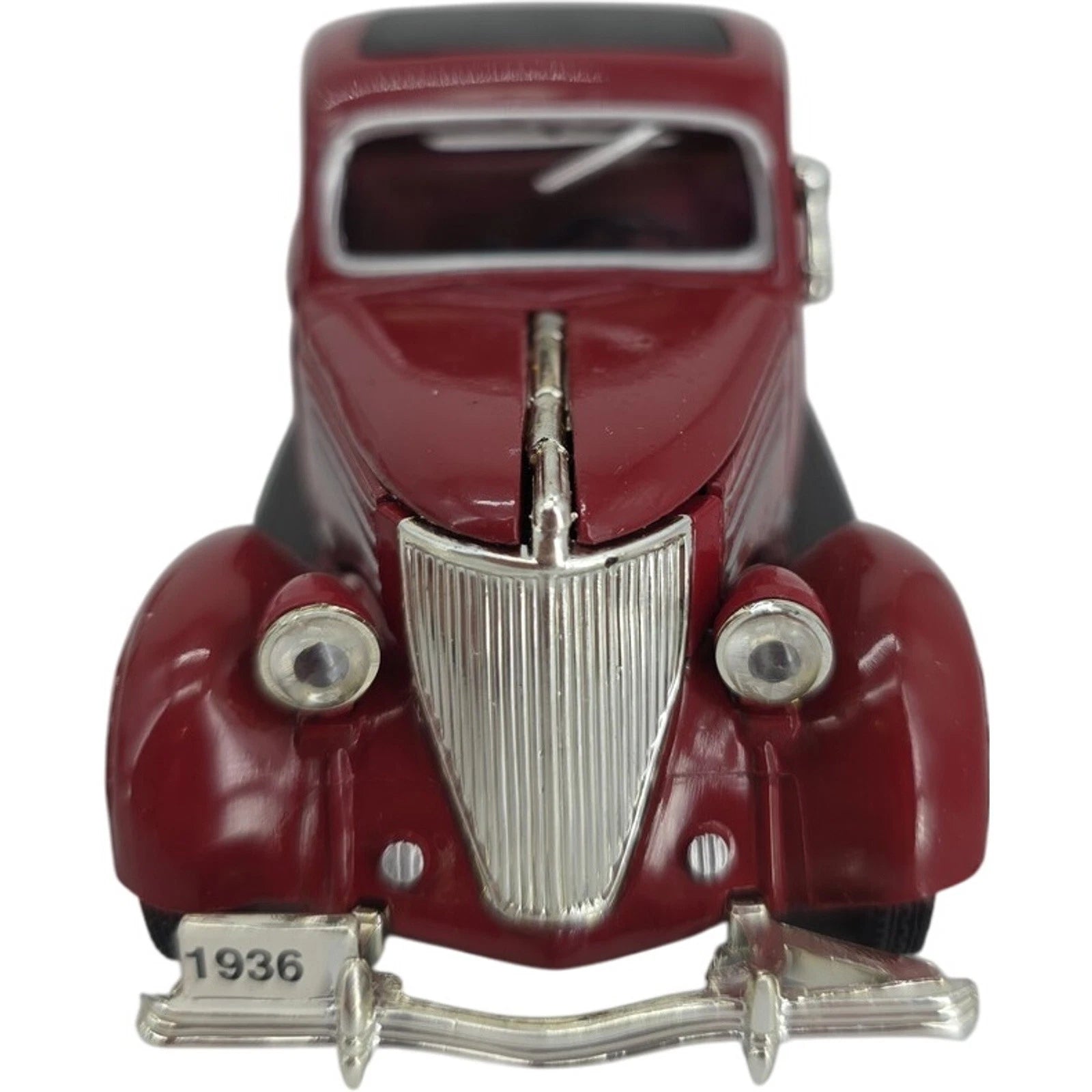 Golden Age of Ford 1936 Model 68 5-Window Coupe Dark Red Collectors Card