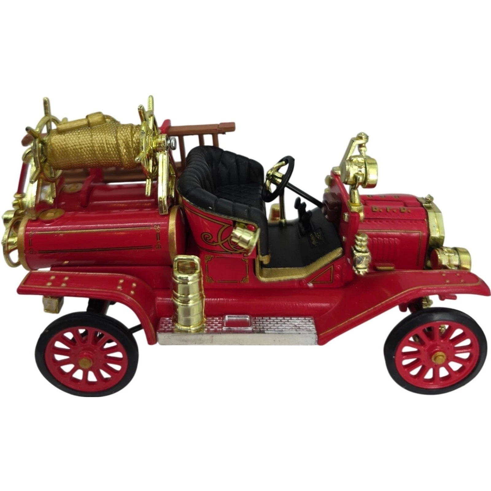 1914 Ford Model T Fire Engine National Motor Car Toy Fire Fighter Die Cast