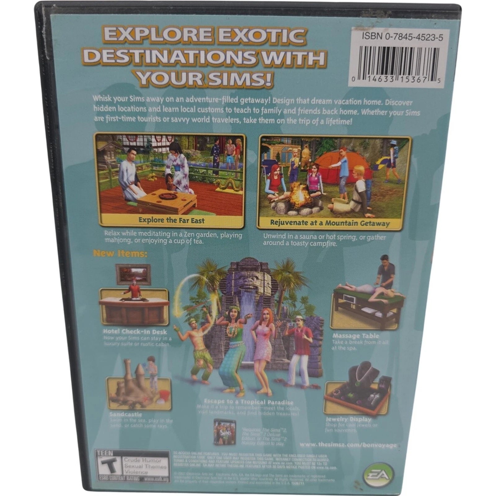 The Sims 2 Bon Voyage Expansion Pack PC CD-ROM 2007 EA Maxis