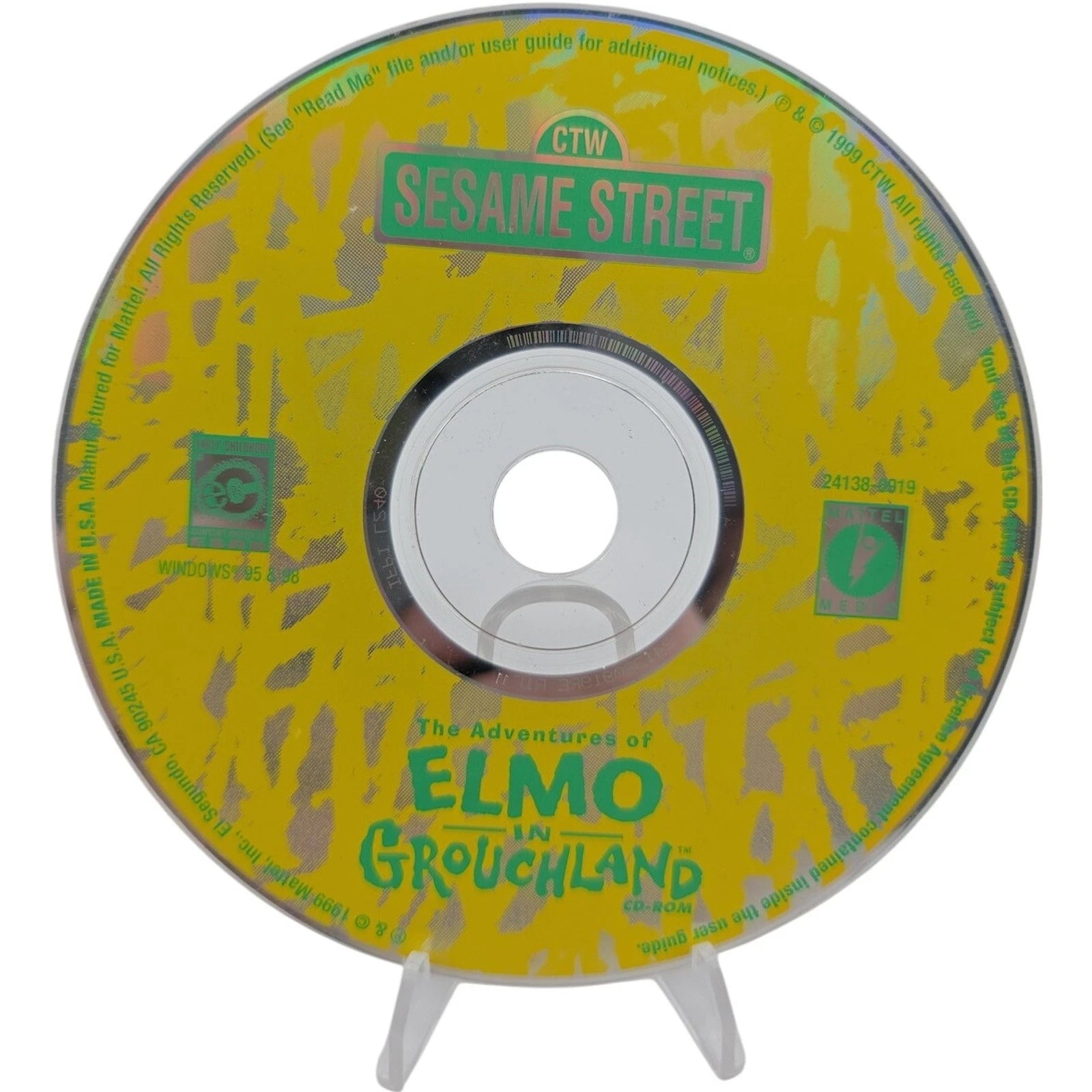 Sesame Street The Adventures of Elmo in Grouchland Mattel PC CD ROM Game 1999