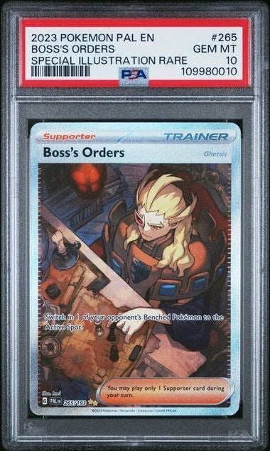 BOSS'S ORDERS SPECIAL ILLUSTRATION 2023 POKEMON PAL EN-PALDEA EVOLVED PSA 10