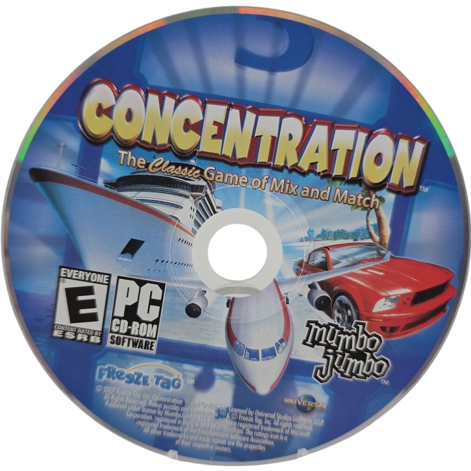Video Game PC Concentration The Classic Game Of Mix And Match 2007 Mumbo Jumbo