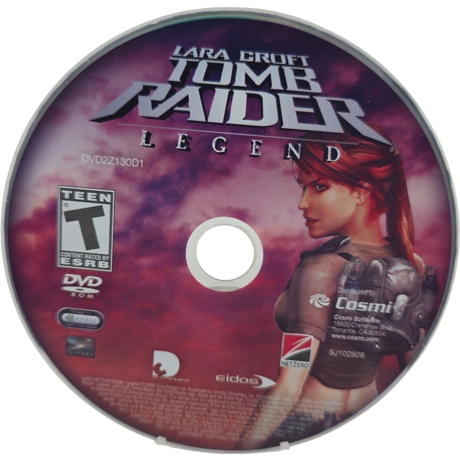 Lara Croft Tomb Raider Legen Windows PC DVD ROM 2006 w/ SlipCover Eidos Cosmi