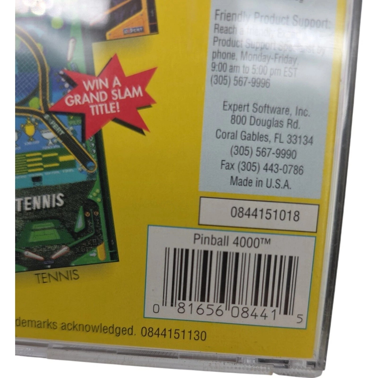 Serious Pinball 4000 PC CD-ROM 1995 with 4 Great Tables Expert Software