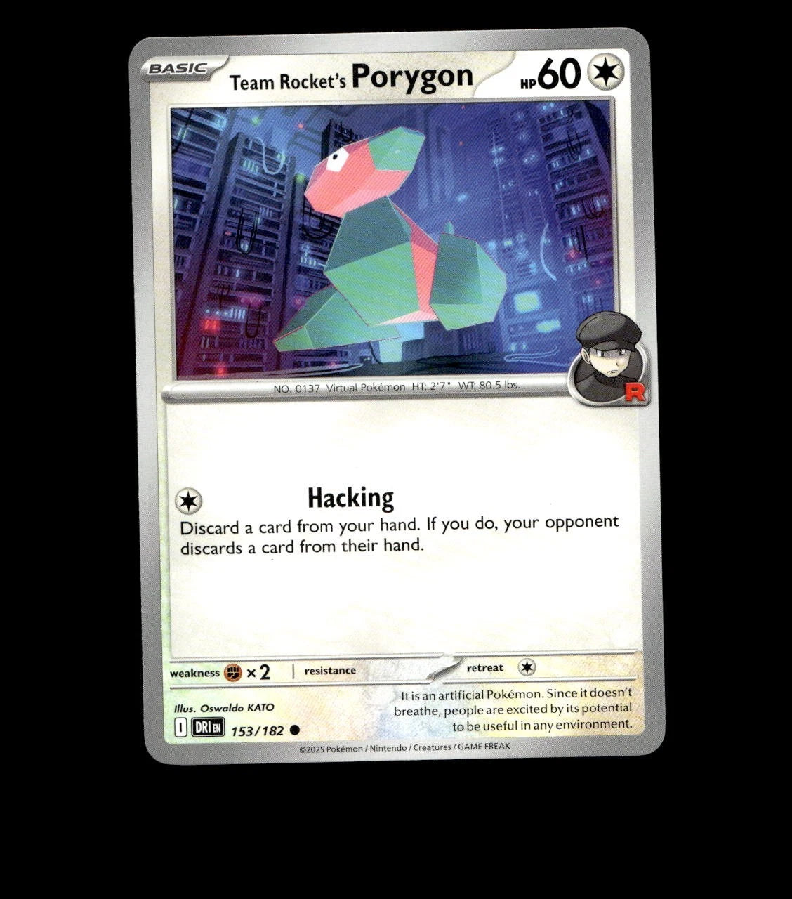 Team Rocket’s Porygon – 153/182 – Destined Rivals – Non Holo Near Mint TCG