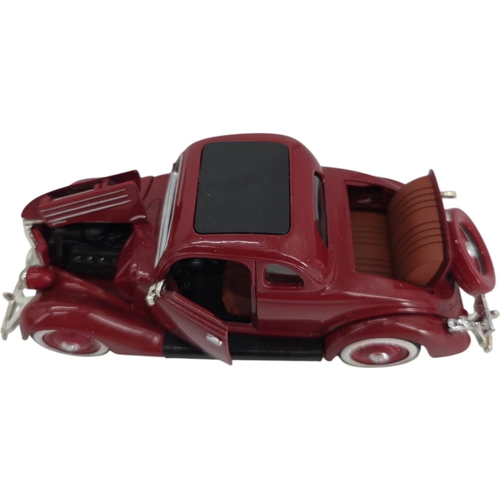 Golden Age of Ford 1936 Model 68 5-Window Coupe Dark Red Collectors Card